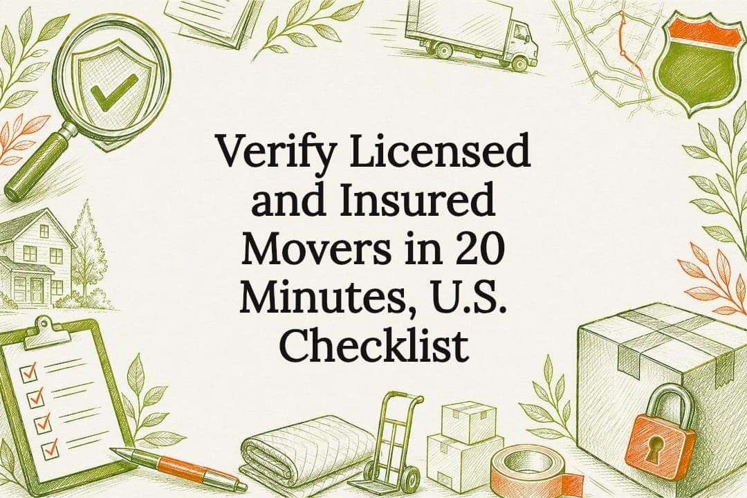 Verify Licensed and Insured Movers in 20 Minutes, U.S. Checklist