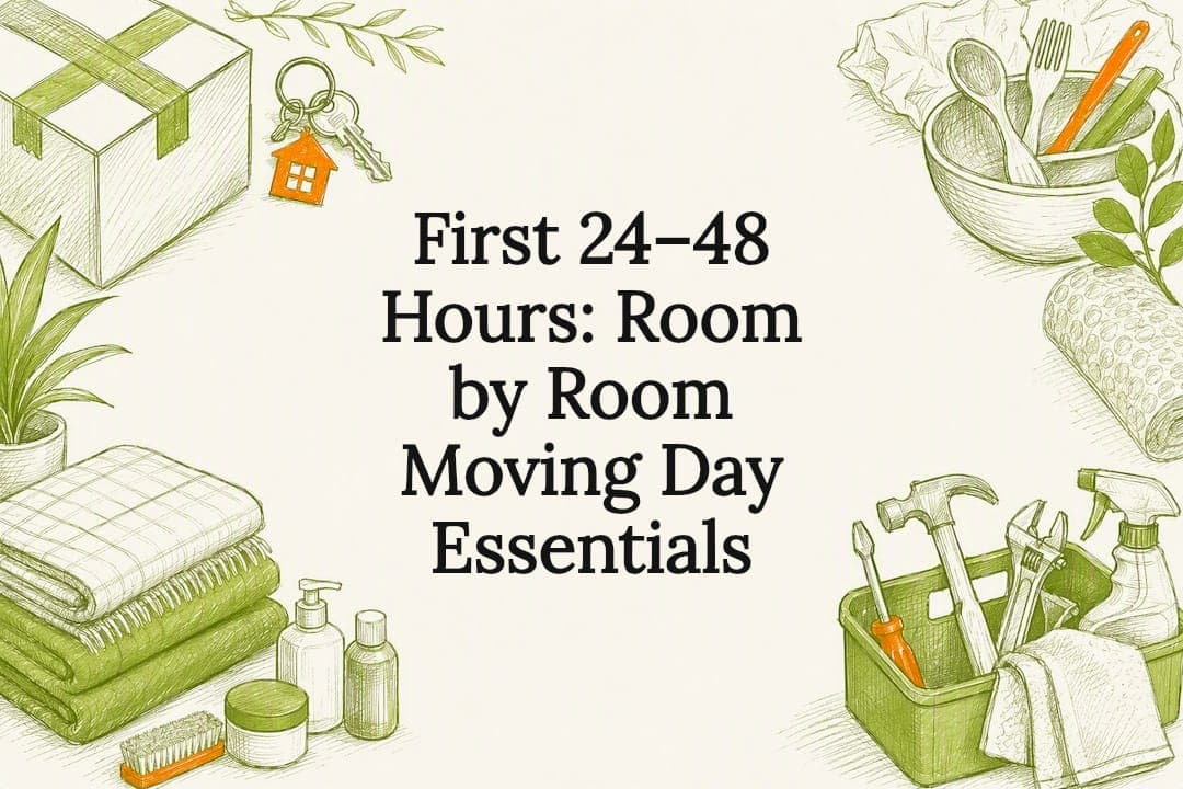 First 24–48 Hours: Room by Room Moving Day Essentials