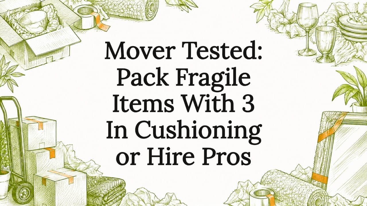 Mover Tested: Pack Fragile Items With 3 In Cushioning or Hire Pros