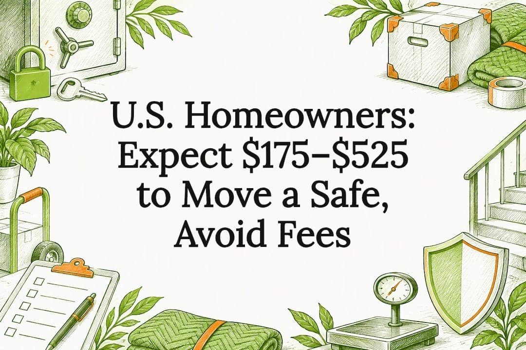U.S. Homeowners: Expect $175–$525 to Move a Safe, Avoid Fees