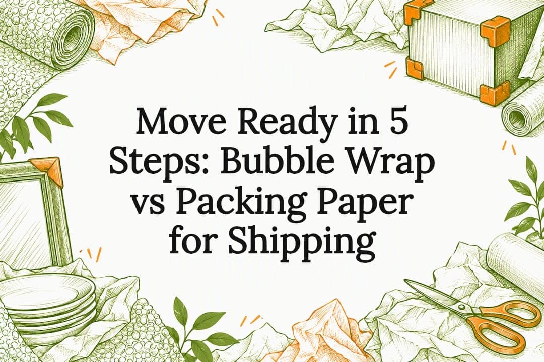 Move Ready in 5 Steps: Bubble Wrap vs Packing Paper for Shipping