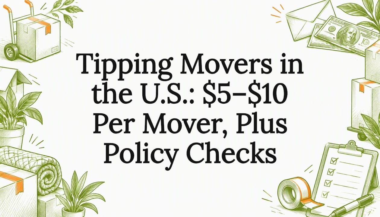 Tipping Movers in the U.S.: $5–$10 Per Mover, Plus Policy Checks