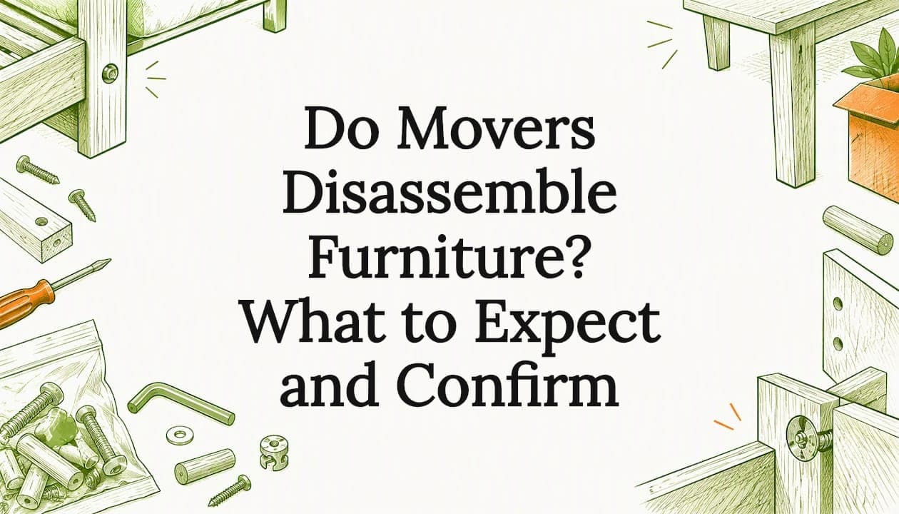 Do Movers Disassemble Furniture? What to Expect and Confirm